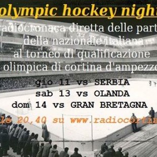 Cortina d’Ampezzo, Torneo di pre qualificazione olimpica. Intervista a Luca Zardini Lacedelli che seguira’ le radiocronache delle partite della Nazionale Italiana