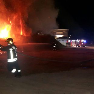 Incendio nelle vicinanze della stazione di Quero-Vas