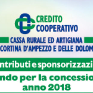 Cassa Rurale ed Artigiana di Cortina d’Ampezzo e delle Dolomiti .bando per la concessione di contributi e sponsorizzazioni pubblicitarie .
