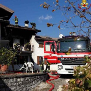 Comando Vigili del Fuoco Belluno: incendio a Santa Giustina