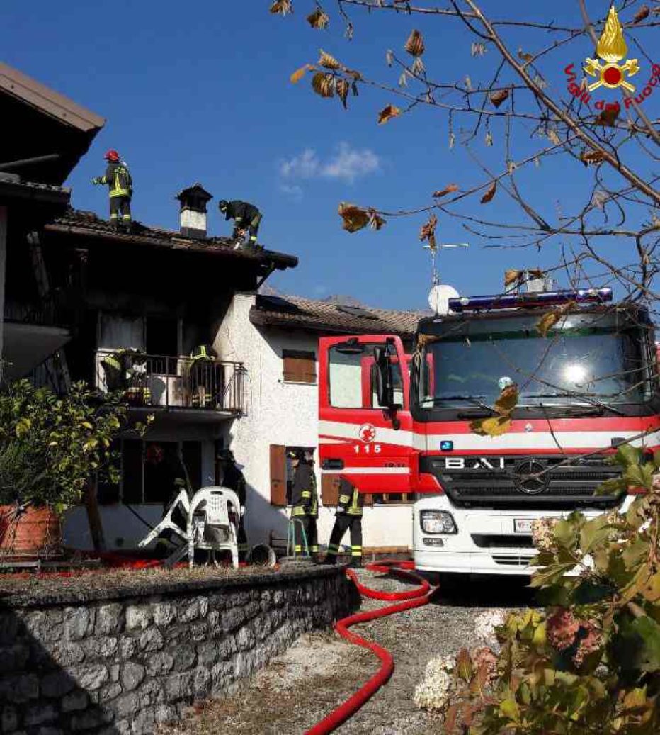 Comando Vigili del Fuoco Belluno: incendio a Santa Giustina