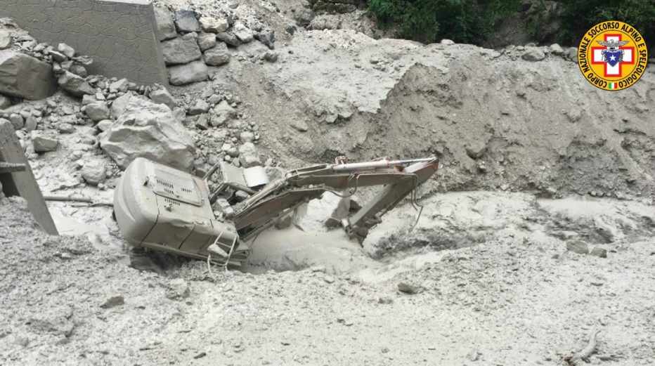 Interventi del Soccorso Alpino del 6 agosto 18 – Colata detritica Rio Rudan Peaio di Vodo di Cadore