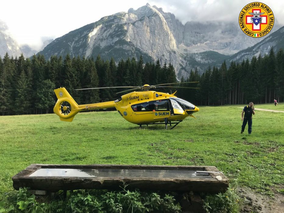 Diversi interventi del Soccorso Alpino oggi 10 agosto 2018