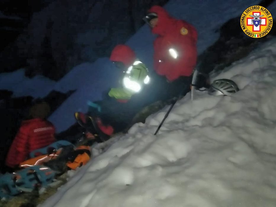 Intervento impegnativo nella notte effettuato dal Soccorso Alpino ad Auronzo di Cadore