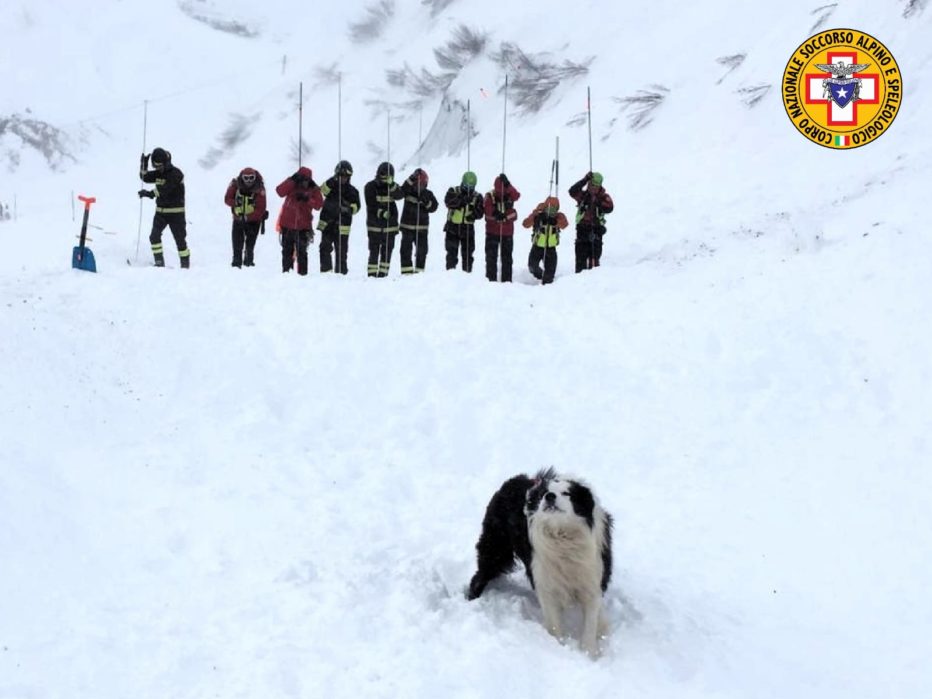 VALANGA SULLA STRADA PER PASSO FEDAIA