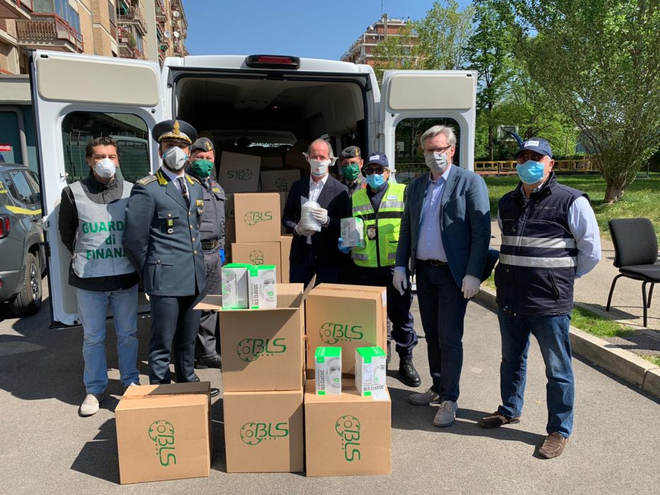 ALLA PROTEZIONE CIVILE REGIONALE 6000 MASCHERINE SEQUESTRATE DA FINANZA