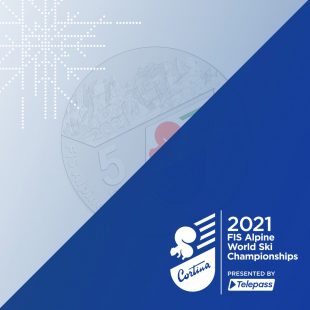 MONDIALI DI SCI ALPINO CORTINA 2021:  IN ARRIVO LA MONETA D’ARGENTO DA 5 EURO