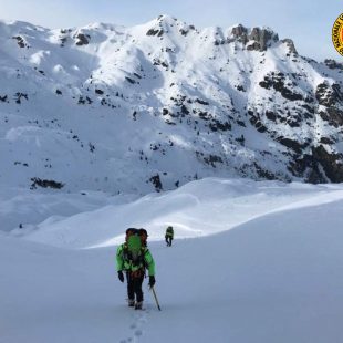 Valanga in Val Travenanzes dietro le Tofane a Cortina un probabile coinvolto