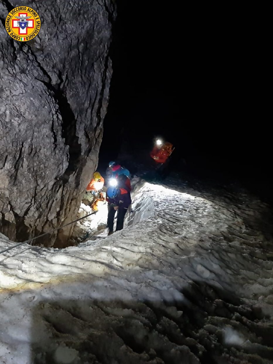 Intervento stanotte del Soccorso Alpino sulla Cima Ovest di Lavaredo