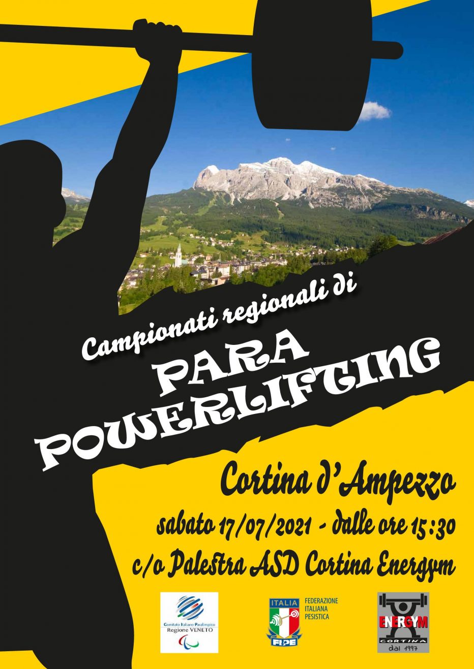 A CORTINA D’AMPEZZO I CAMPIONATI REGIONALI DI PARA POWERLIFTING