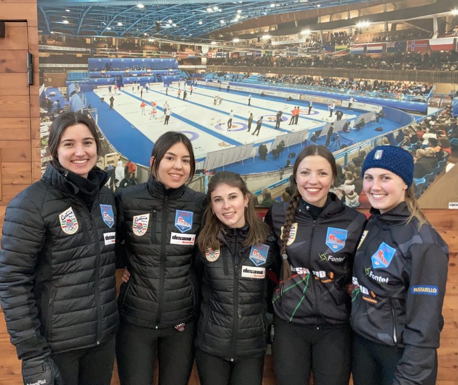Il curling club Dolomiti DISANO in testa al campionato femminile.