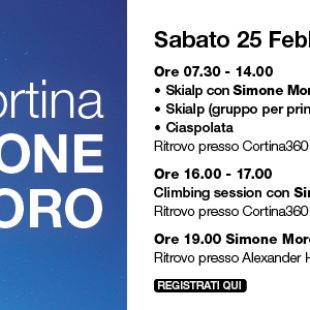 “Explore Cortina with Simone Moro”: il 25 febbraio una giornata sulle Dolomiti
