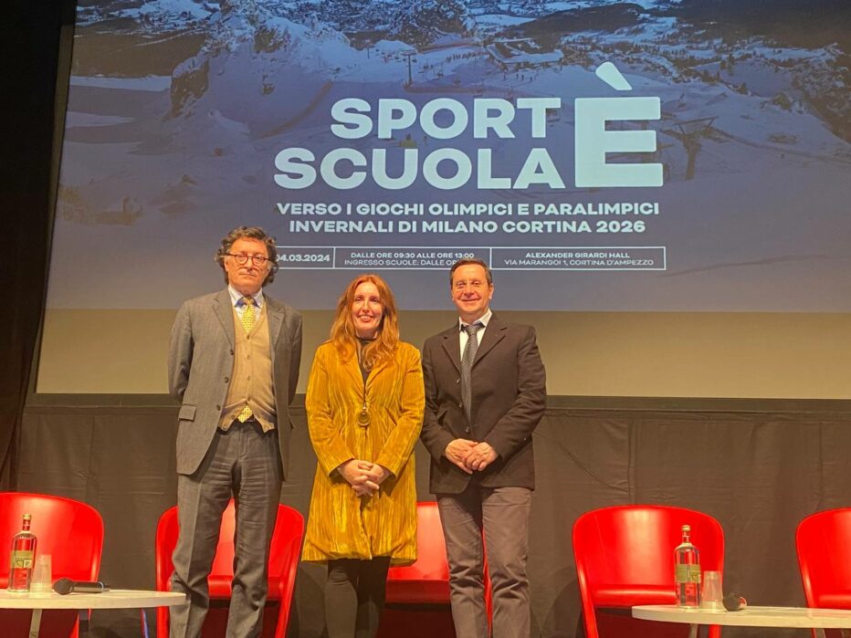 A CORTINA D’AMPEZZO IL CONVEGNO ‘SPORT È SCUOLA. VERSO I GIOCHI OLIMPICI E PARALIMPICI INVERNALI DI MILANO CORTINA 2026’