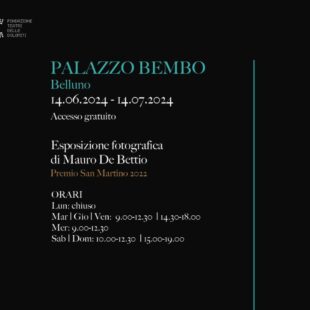 “SURVIVORS”,ESPOSIZIONE FOTOGRAFICA DI MAURO DE BETTIO A PALAZZO BEMBO A BELLUNO. ASCOLTA L’INTERVISTA CON L’AUTORE