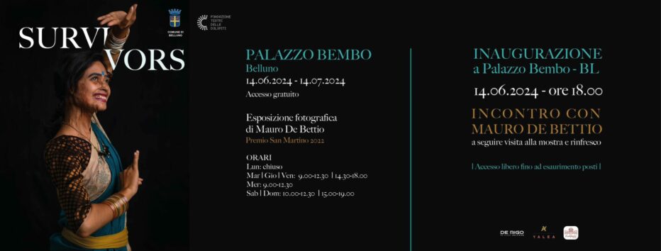 “SURVIVORS”,ESPOSIZIONE FOTOGRAFICA DI MAURO DE BETTIO A PALAZZO BEMBO A BELLUNO. ASCOLTA L’INTERVISTA CON L’AUTORE