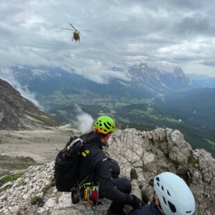 Intervento sulla Ferrata di Punta Anna a Cortina d’Ampezzo