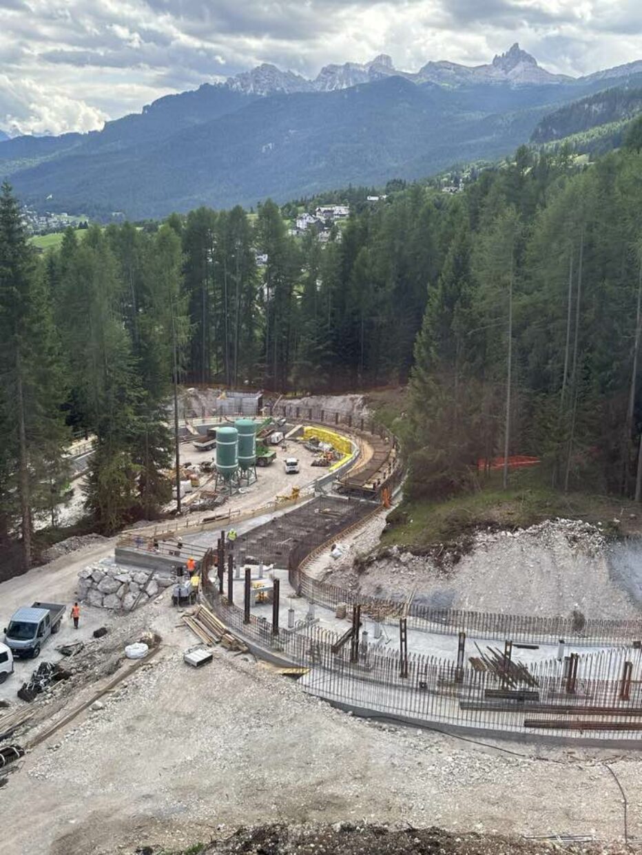 Giochi 2026: A Cortina d’Ampezzo lavori procedono in linea con crono programma.