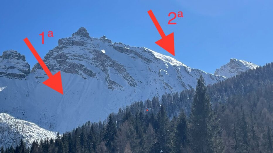 Due valanghe al Passo Cibiana