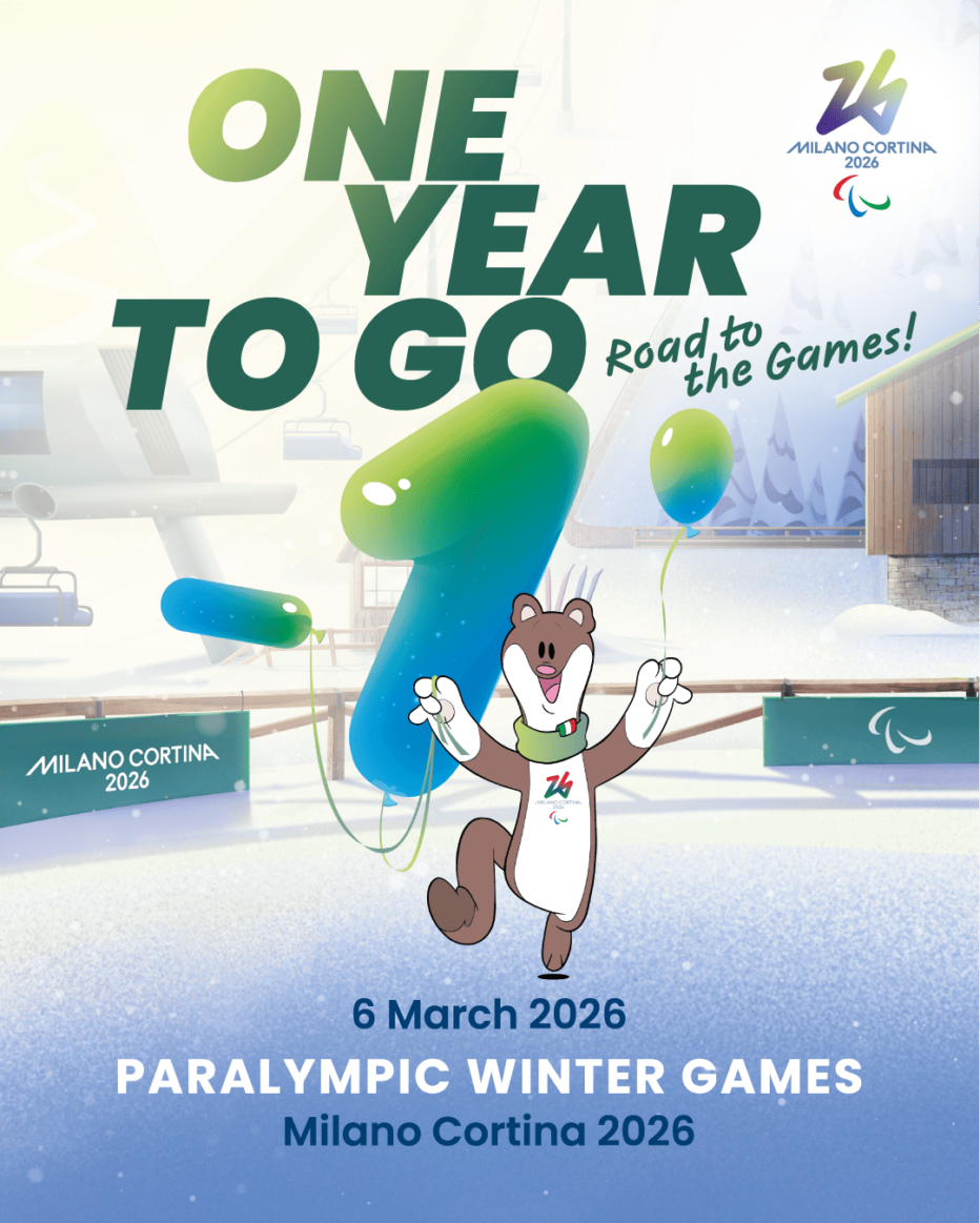 MILANO CORTINA 2026 CELEBRA IL “ONE YEAR TO GO”  ALLE PARALIMPIADI