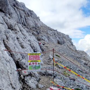 Ferrata Berti, bloccati i tre accessi