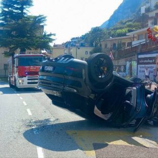 INCIDENTE STRADALE A LONGARONE. ILLESO IL CONDUCENTE