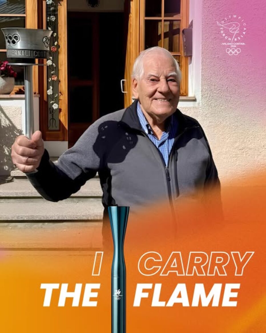 Dario Pivirotto, di Vinigo di Cadore, sarà uno dei tedofori di Milano Cortina 2026
