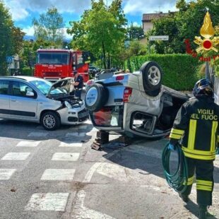 INCIDENTE STRADALE  A BELLUNO. DUE FERITI.