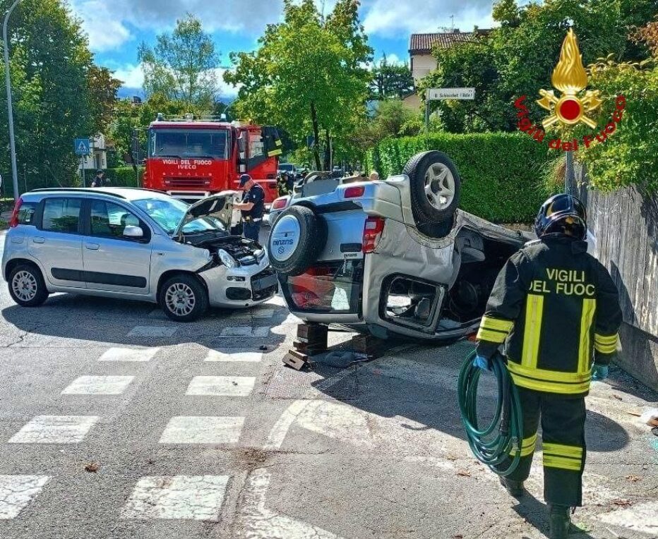 INCIDENTE STRADALE  A BELLUNO. DUE FERITI.