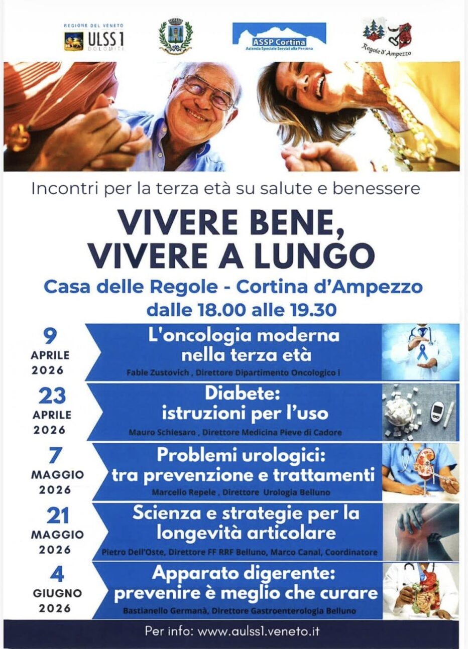 Salute, benessere e socializzazione: proseguono incontri a Cortina per la terza età