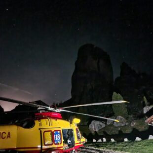 Intervento nella notte sulle Cinque Torri