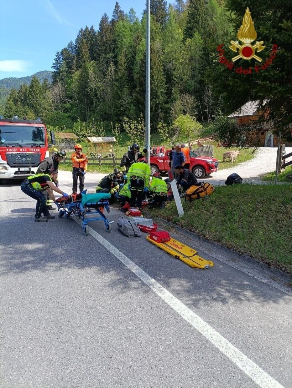 INCIDENTE STRADALE A CIMA GOGNA: UN FERITO