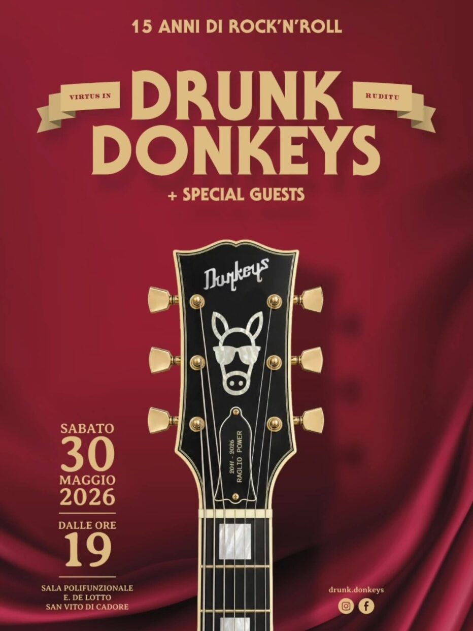 I DRUNK DONKEYS FESTEGGIANO 15 ANNI DI MUSICA SABATO 30 MAGGIO! ASCOLTA L’INTERVISTA AD ALESSANDRO MANAIGO E GIANLUCA MAGRI