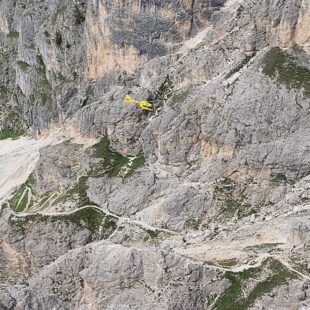 Soccorso escursionista sul Col dei Bos a Cortina d’Ampezzo
